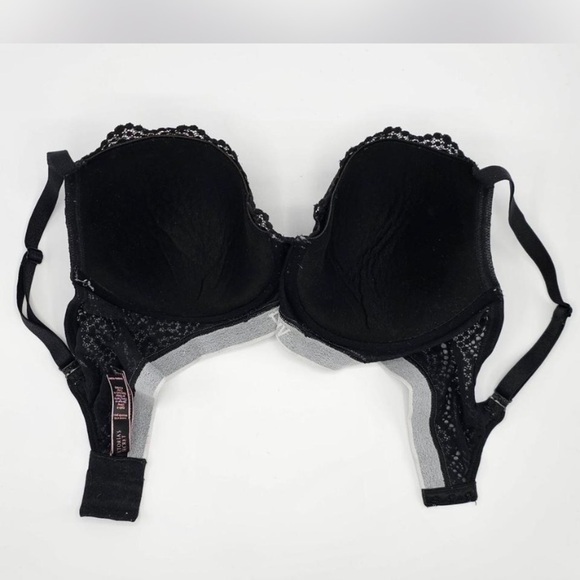 Victoria's Secret Black Lace Bra with Logo Band - Picture 3 of 5